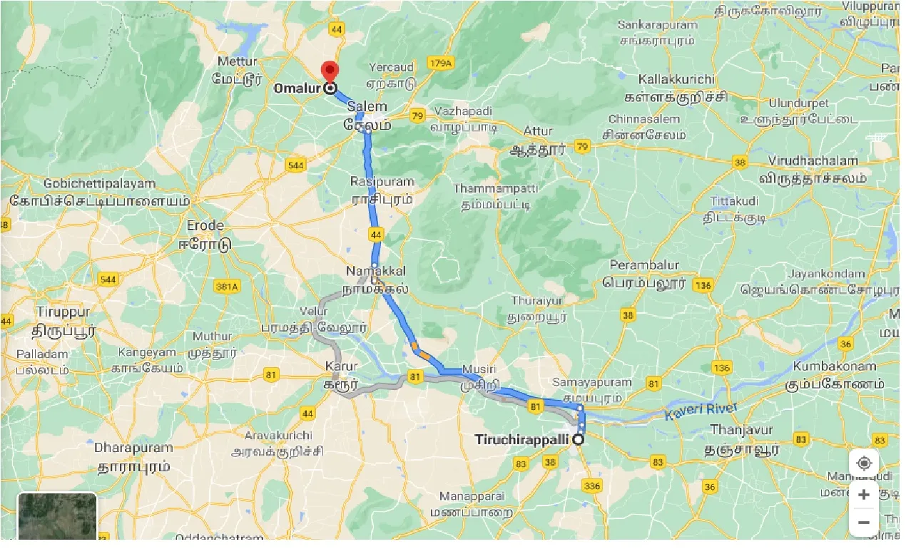 tiruchirappalli-to-omalur-taxi