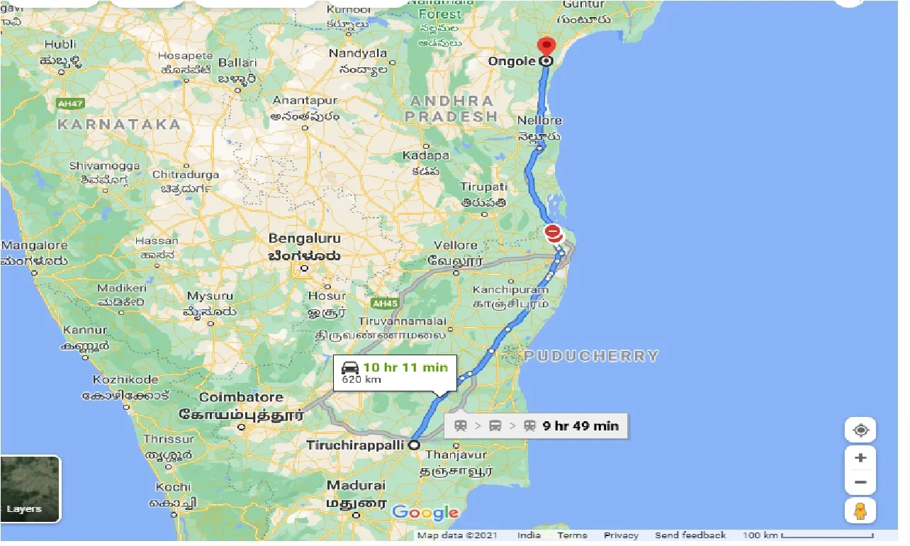tiruchirappalli-to-ongole-taxi