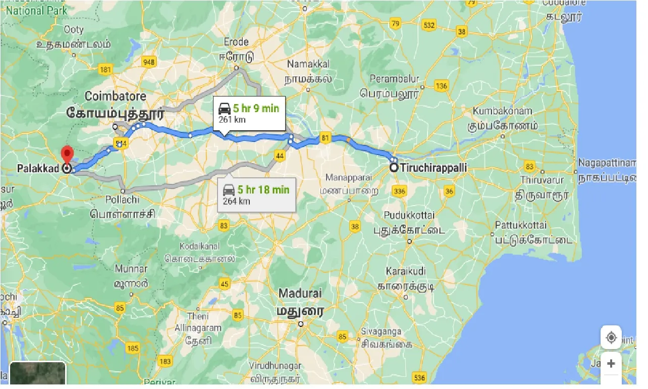 tiruchirappalli-to-palakkad-one-way