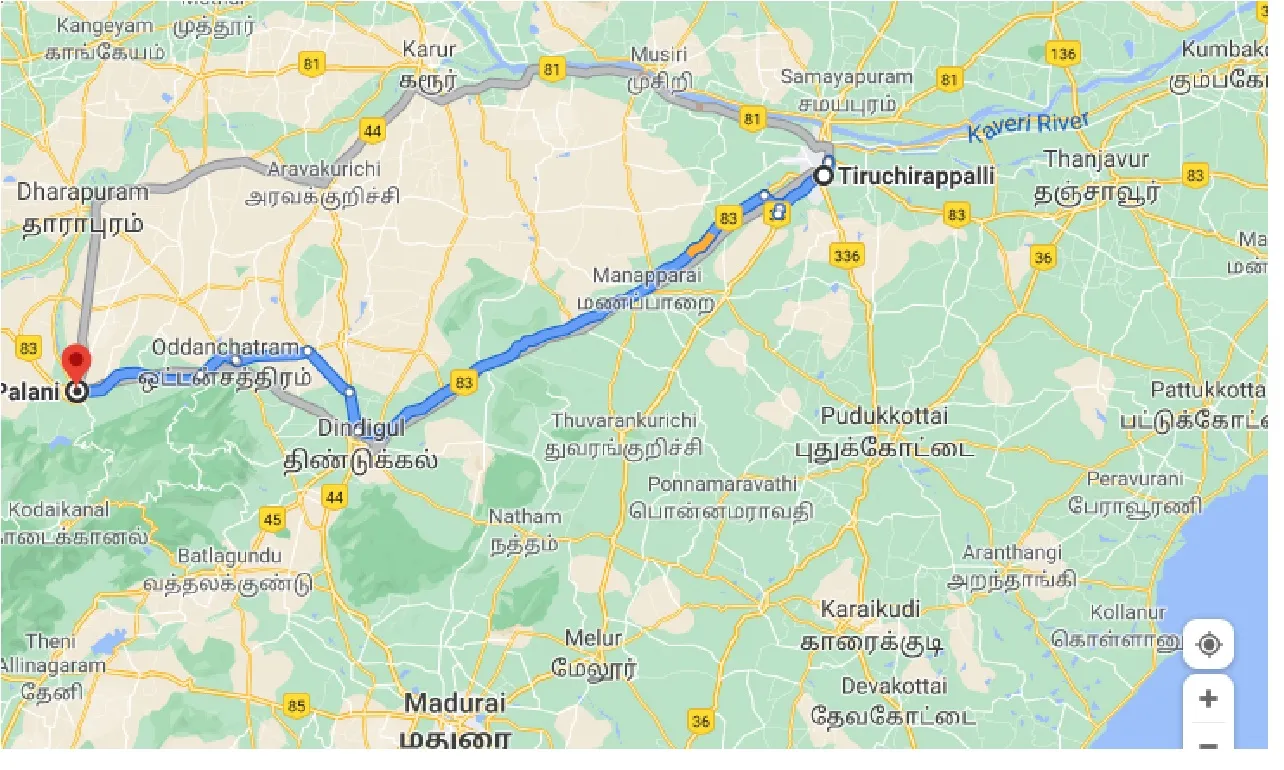 tiruchirappalli-to-palani-taxi