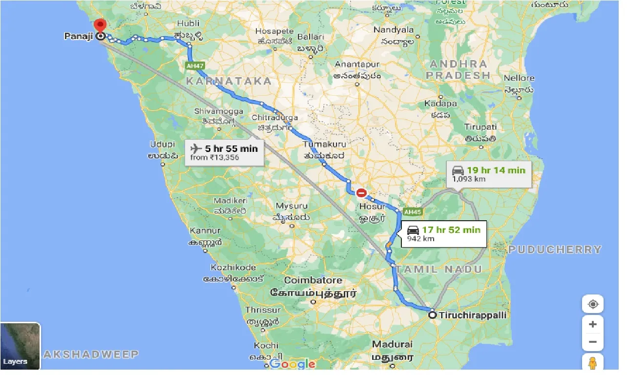 tiruchirappalli-to-panaji-taxi