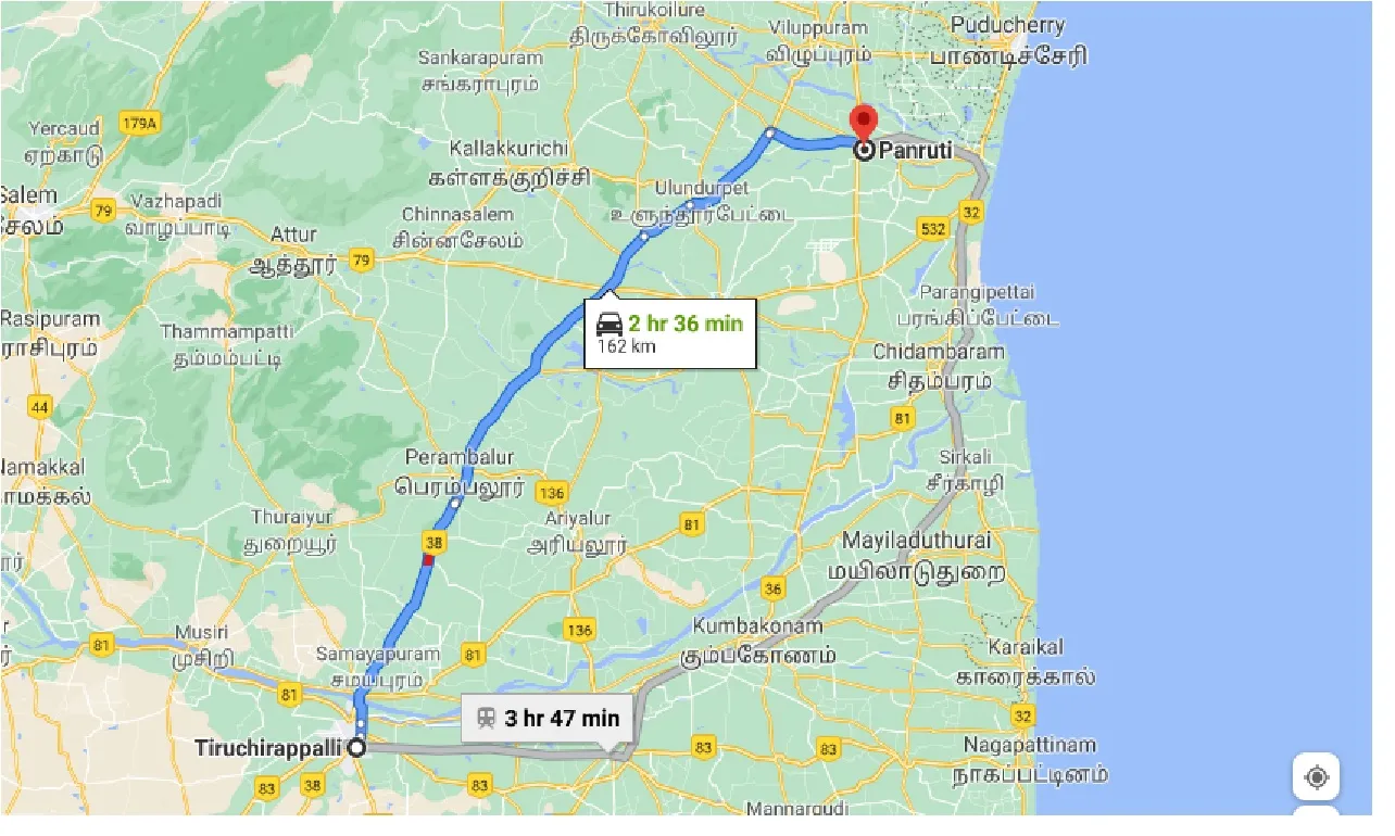 tiruchirappalli-to-panruti-taxi