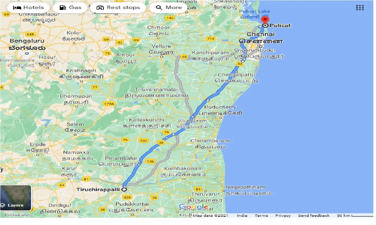 tiruchirappalli-to-pulicat-lake-taxi
