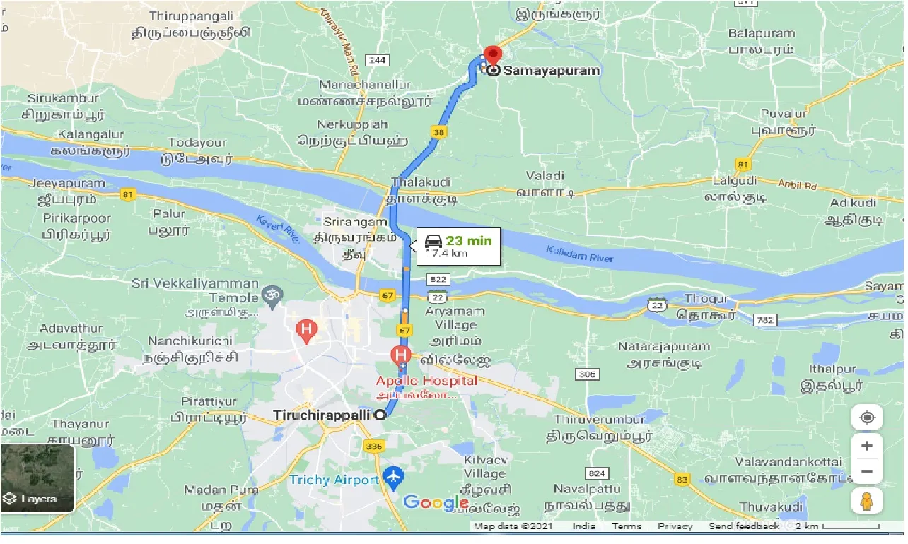 tiruchirappalli-to-samayapuram-taxi
