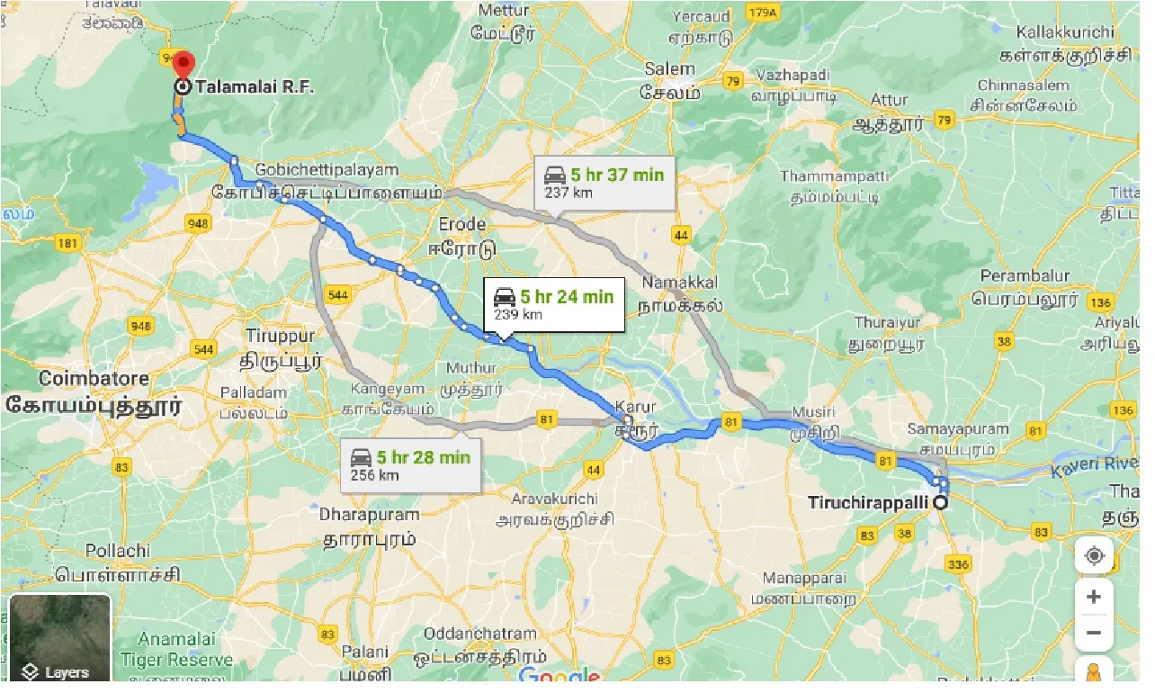 tiruchirappalli-to-talamalai-r-f-one-way