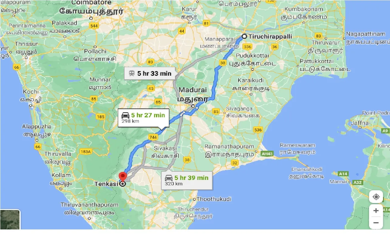 tiruchirappalli-to-tenkasi-taxi