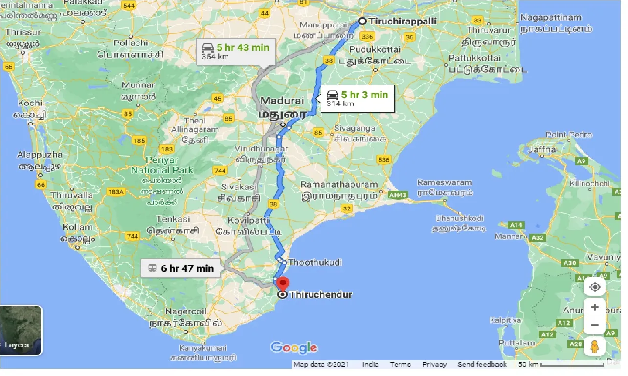 tiruchirappalli-to-thiruchendur-taxi