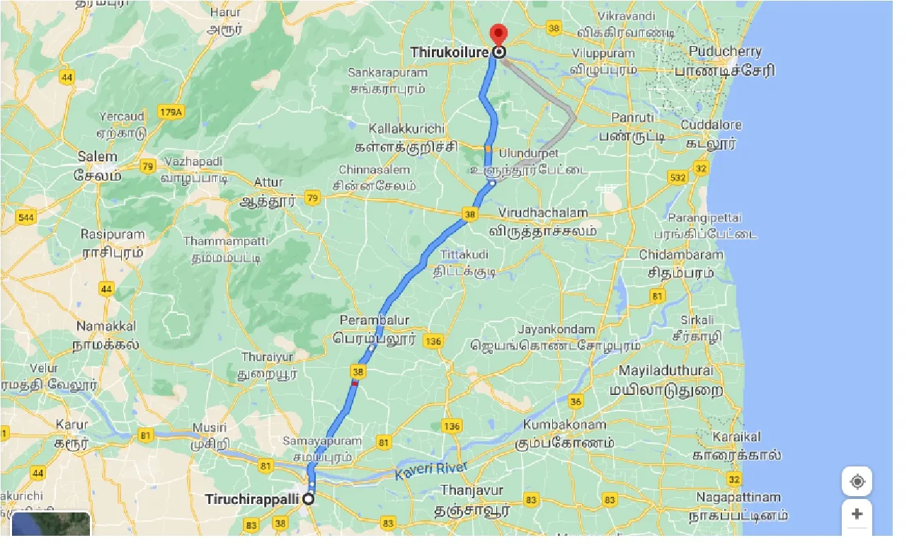 tiruchirappalli-to-thirukoilure-one-way