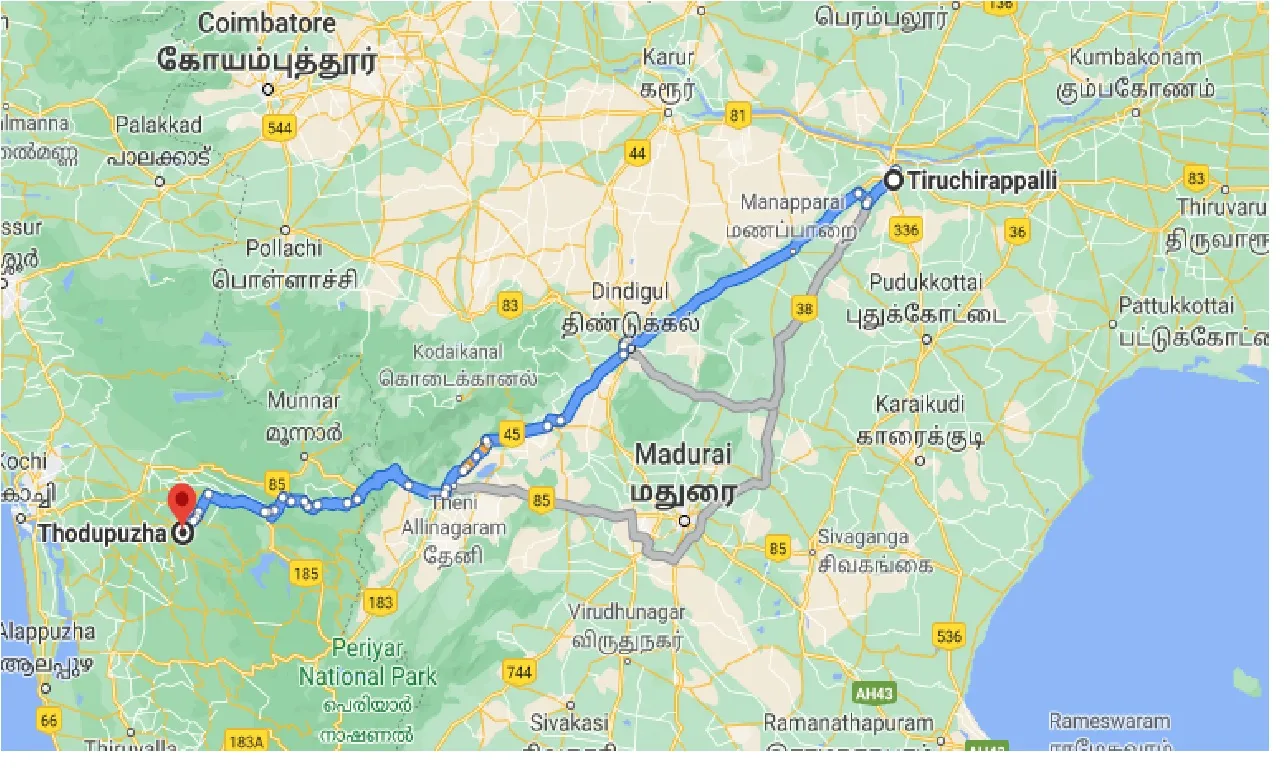 tiruchirappalli-to-thodupuzha-one-way
