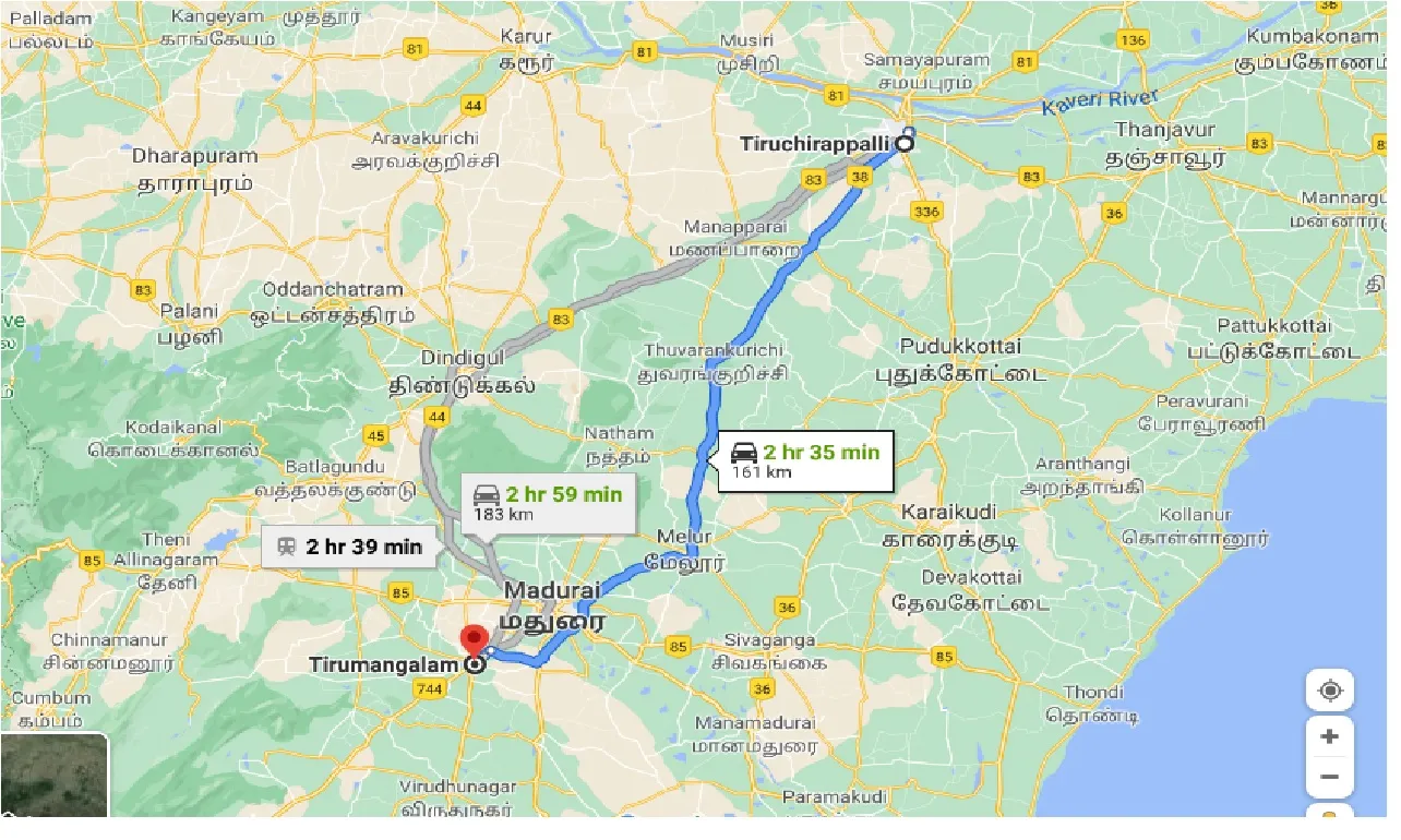 tiruchirappalli-to-tirumangalam-taxi