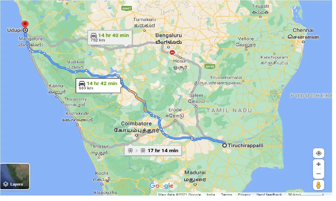 tiruchirappalli-to-udupi-one-way