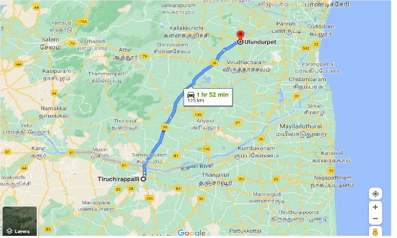 tiruchirappalli-to-ulundurpet-one-way