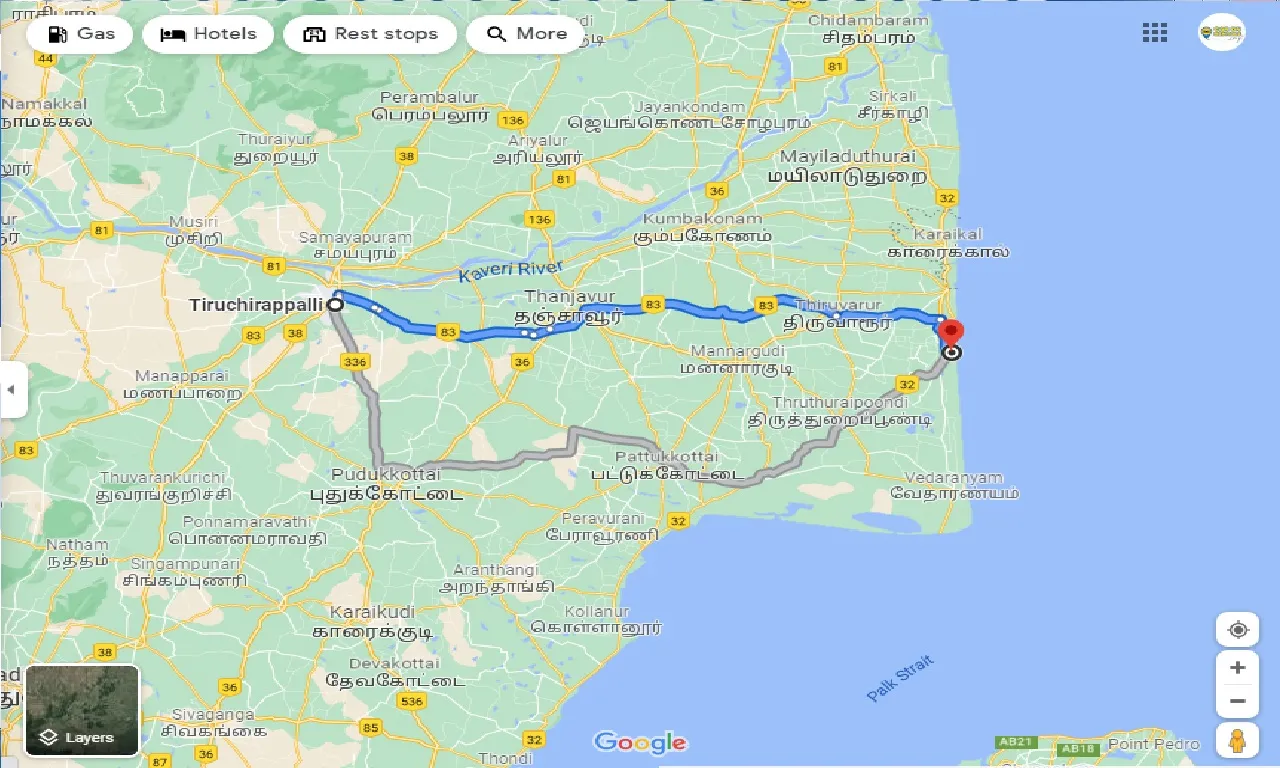 tiruchirappalli-to-velankanni-round-trip