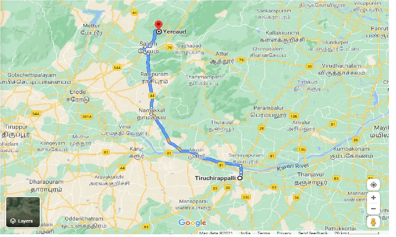 tiruchirappalli-to-yercaud-taxi