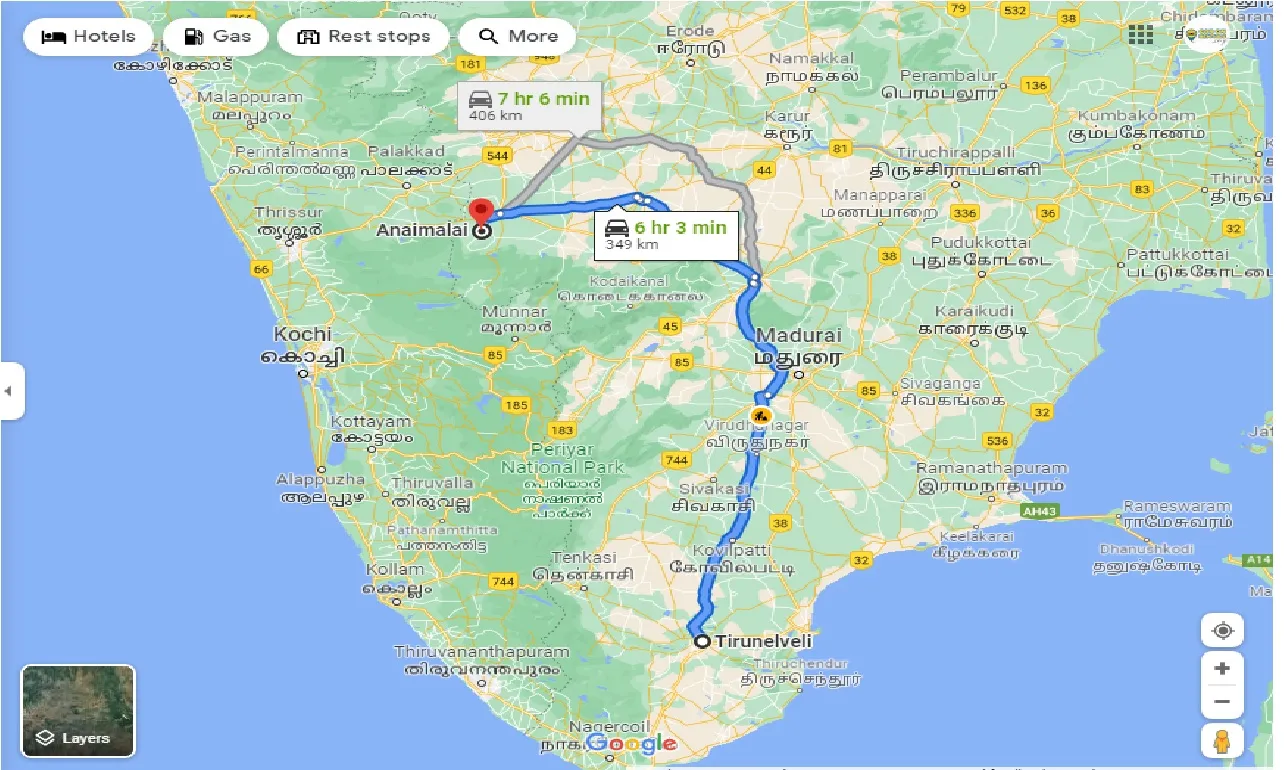 tirunelveli-to-anaimalai-one-way