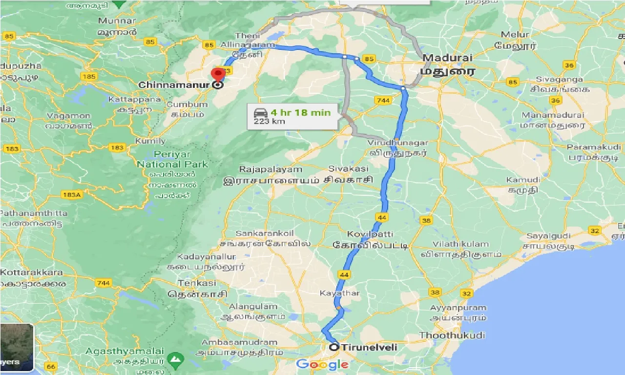 tirunelveli-to-chinnamanur-taxi