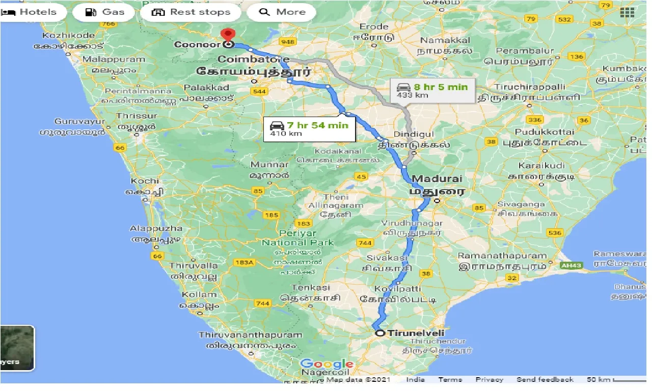 tirunelveli-to-coonoor-one-way