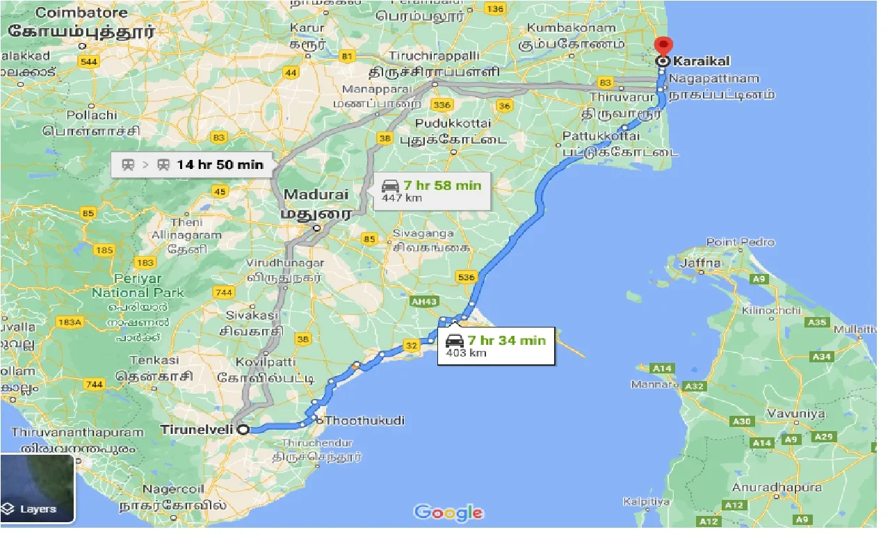 tirunelveli-to-karaikal-one-way