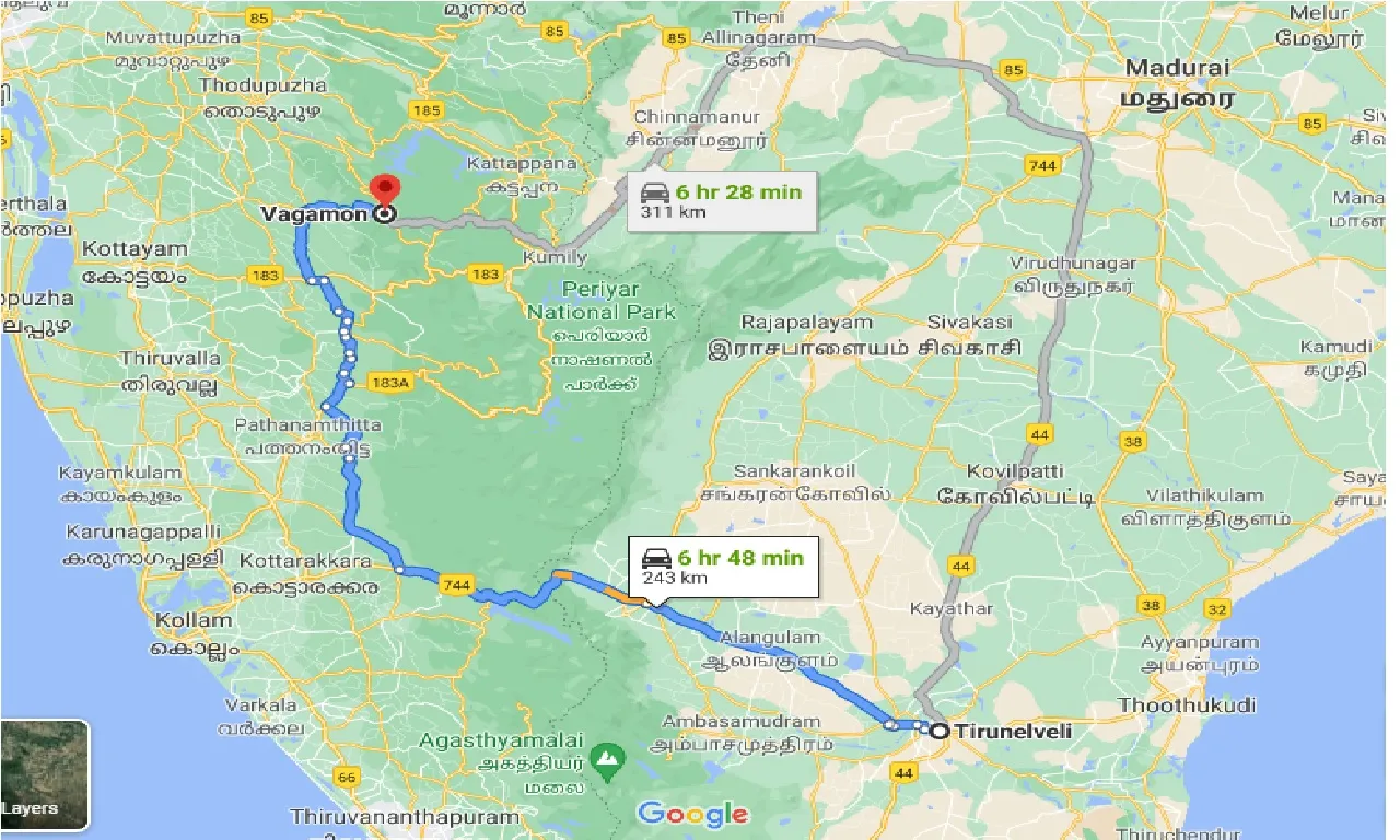 tirunelveli-to-vagamon-taxi