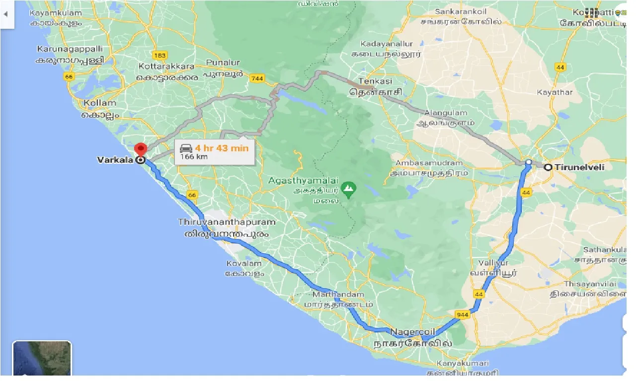 tirunelveli-to-varkala-taxi