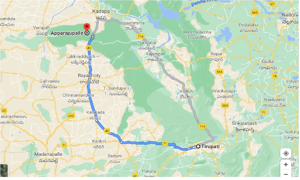 tirupati-to-apparajupalle-one-way