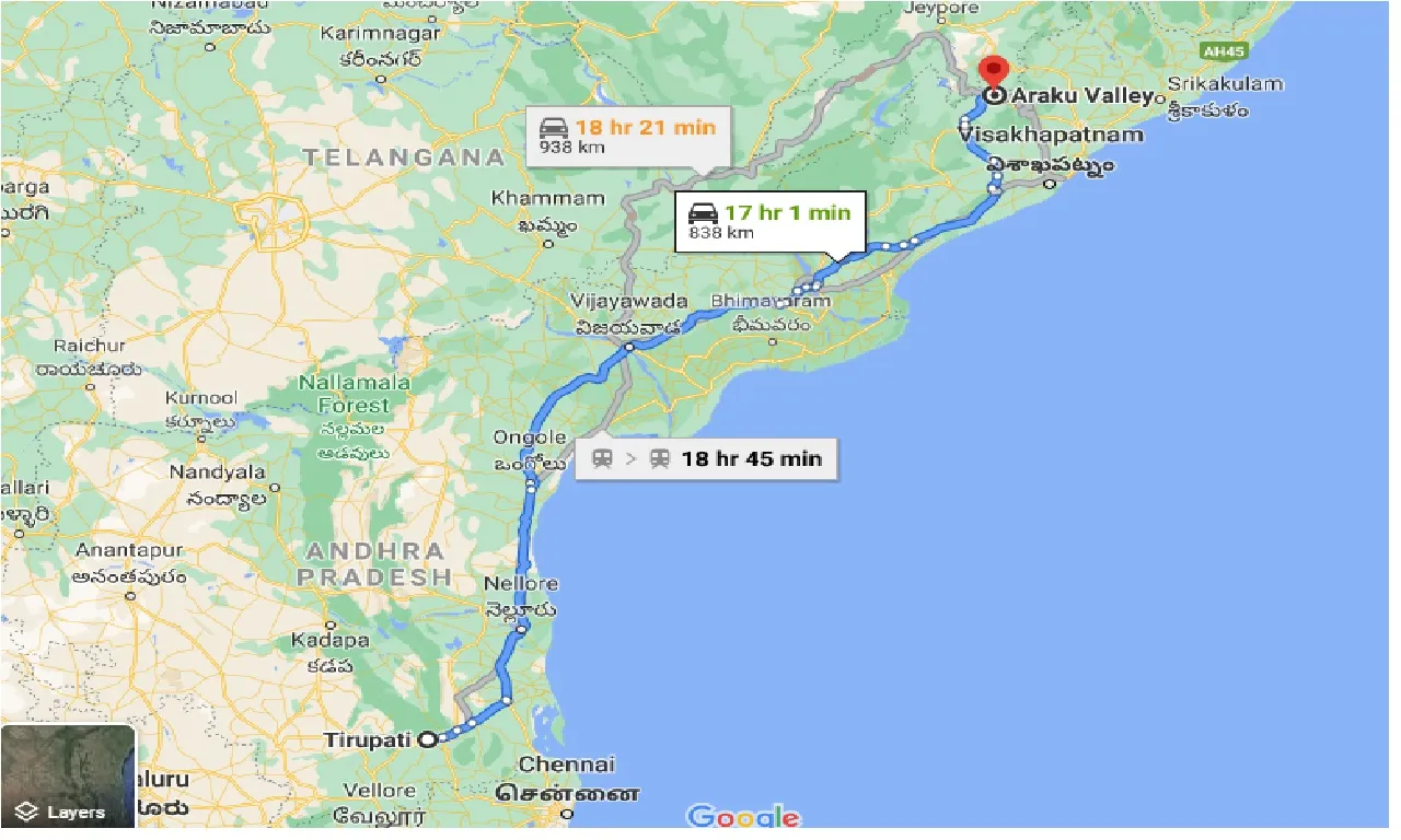 tirupati-to-araku-valley-one-way
