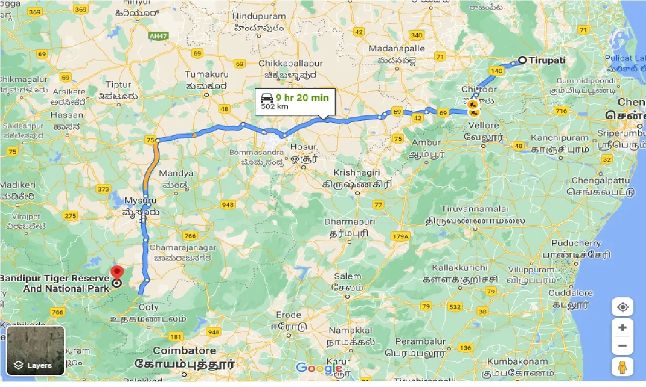 tirupati-to-bandipur-taxi