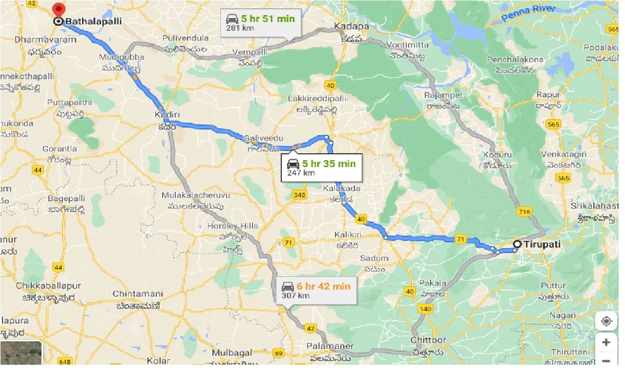 tirupati-to-bathalapalli-one-way