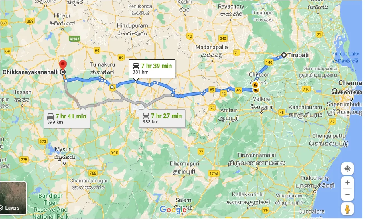 tirupati-to-chikkanayakanahalli-taxi