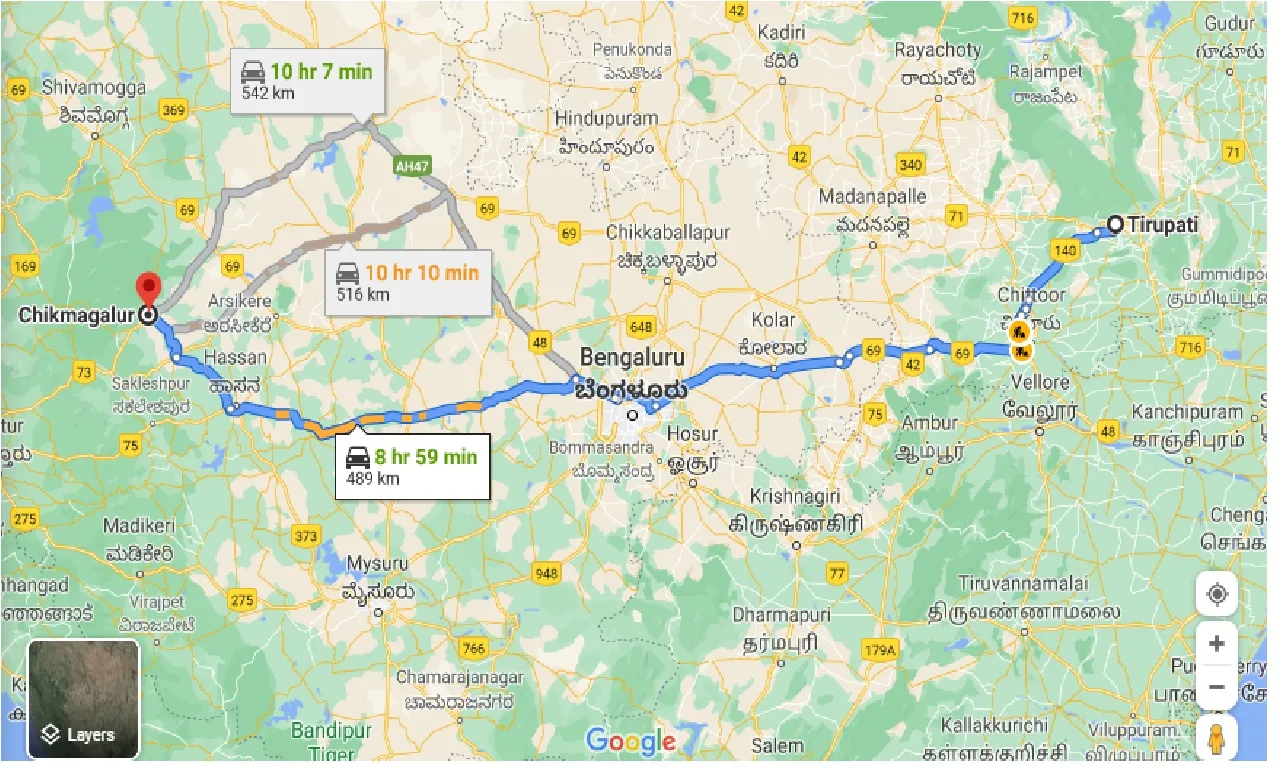 tirupati-to-chikmagakur-one-way