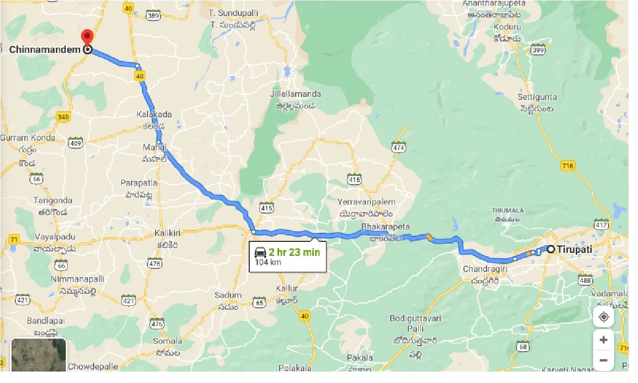 tirupati-to-chinnamandem-one-way