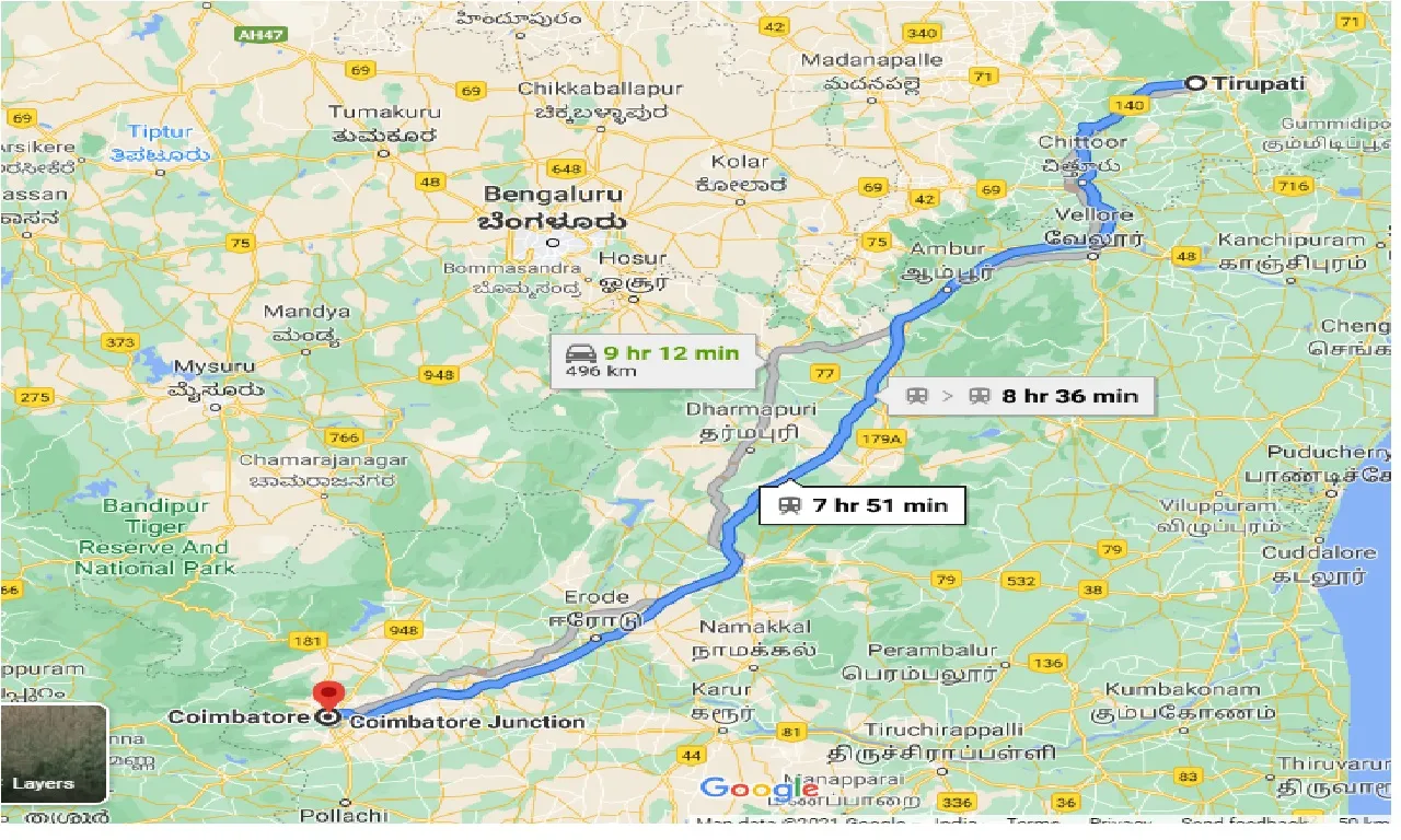 tirupati-to-coimbatore-one-way