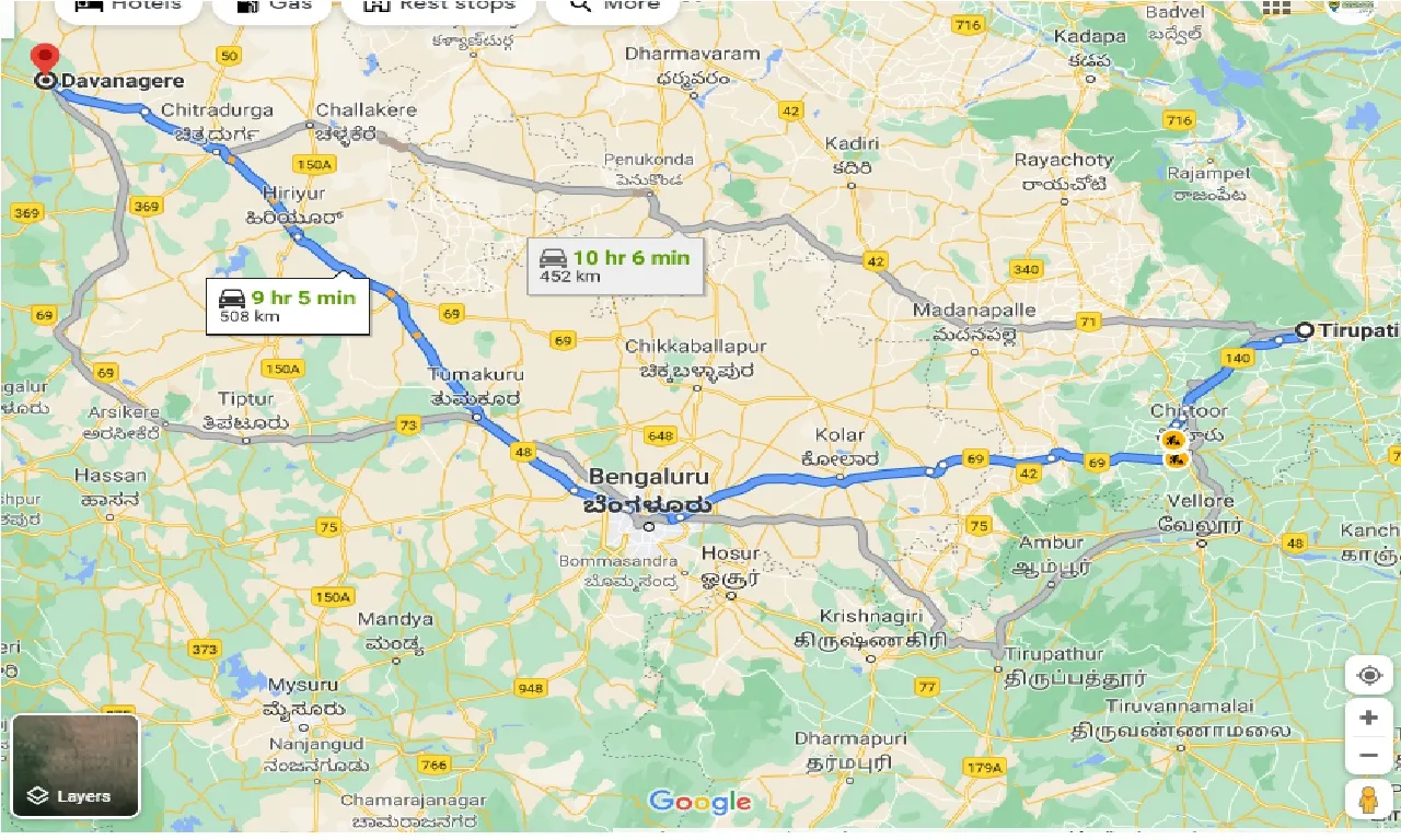 Tirupati To Davanagere Taxi tirupati-to-davanagere-taxi