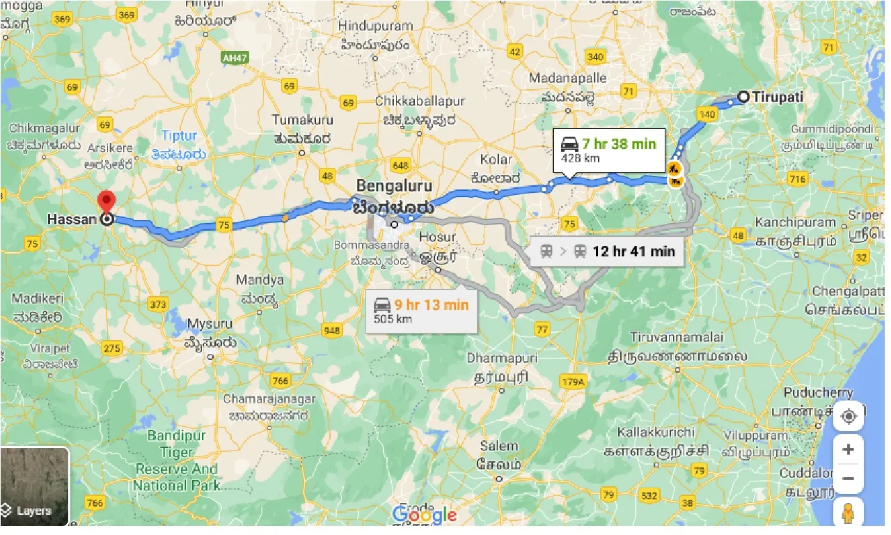 tirupati-to-hassan-one-way