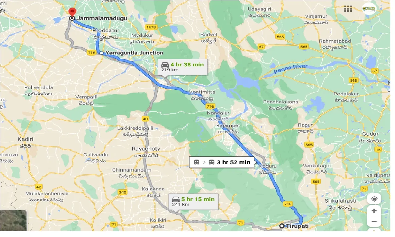 tirupati-to-jammalamadugu-one-way