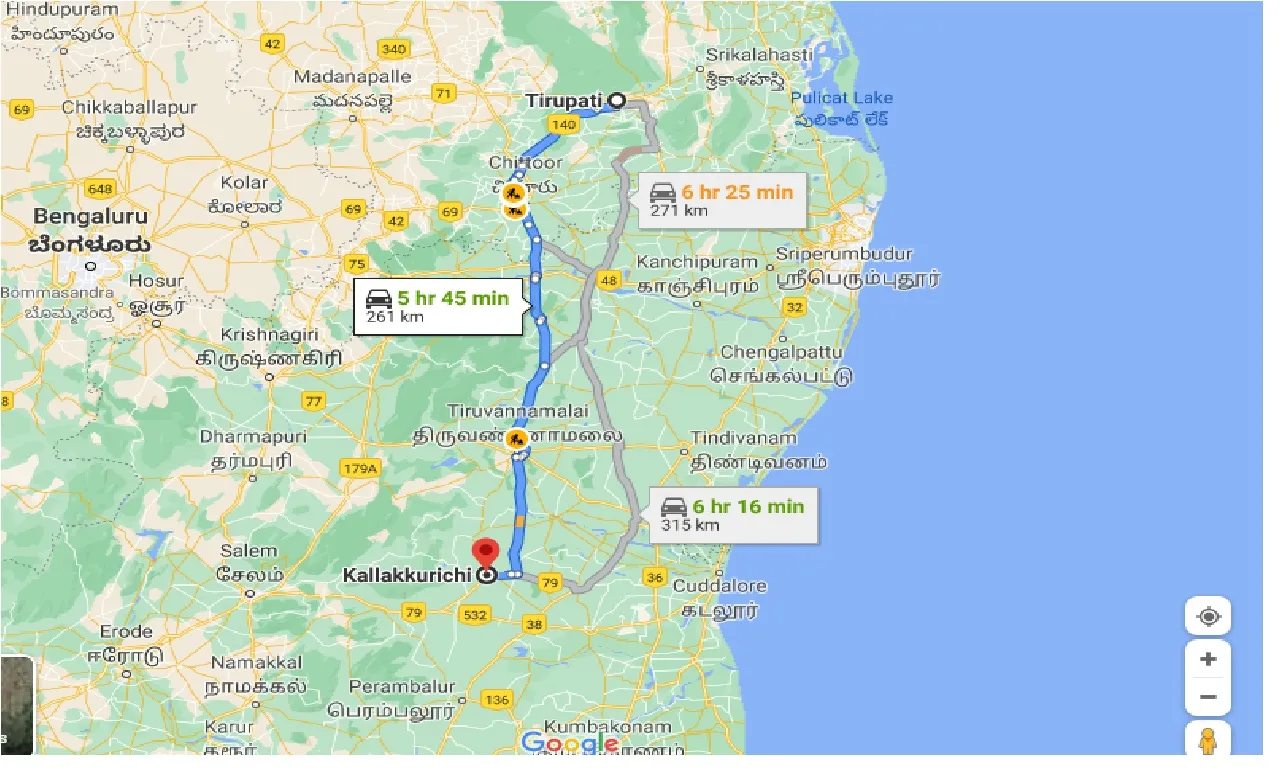 tirupati-to-kallakkuricgi-one-way