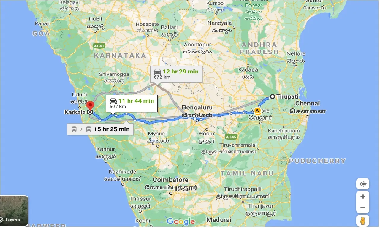 tirupati-to-karkala-one-way