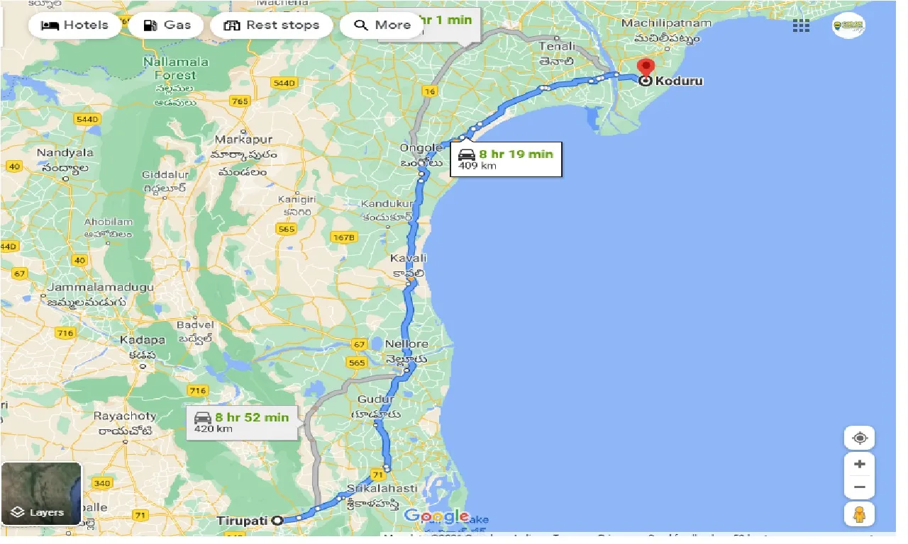 tirupati-to-koduru-one-way