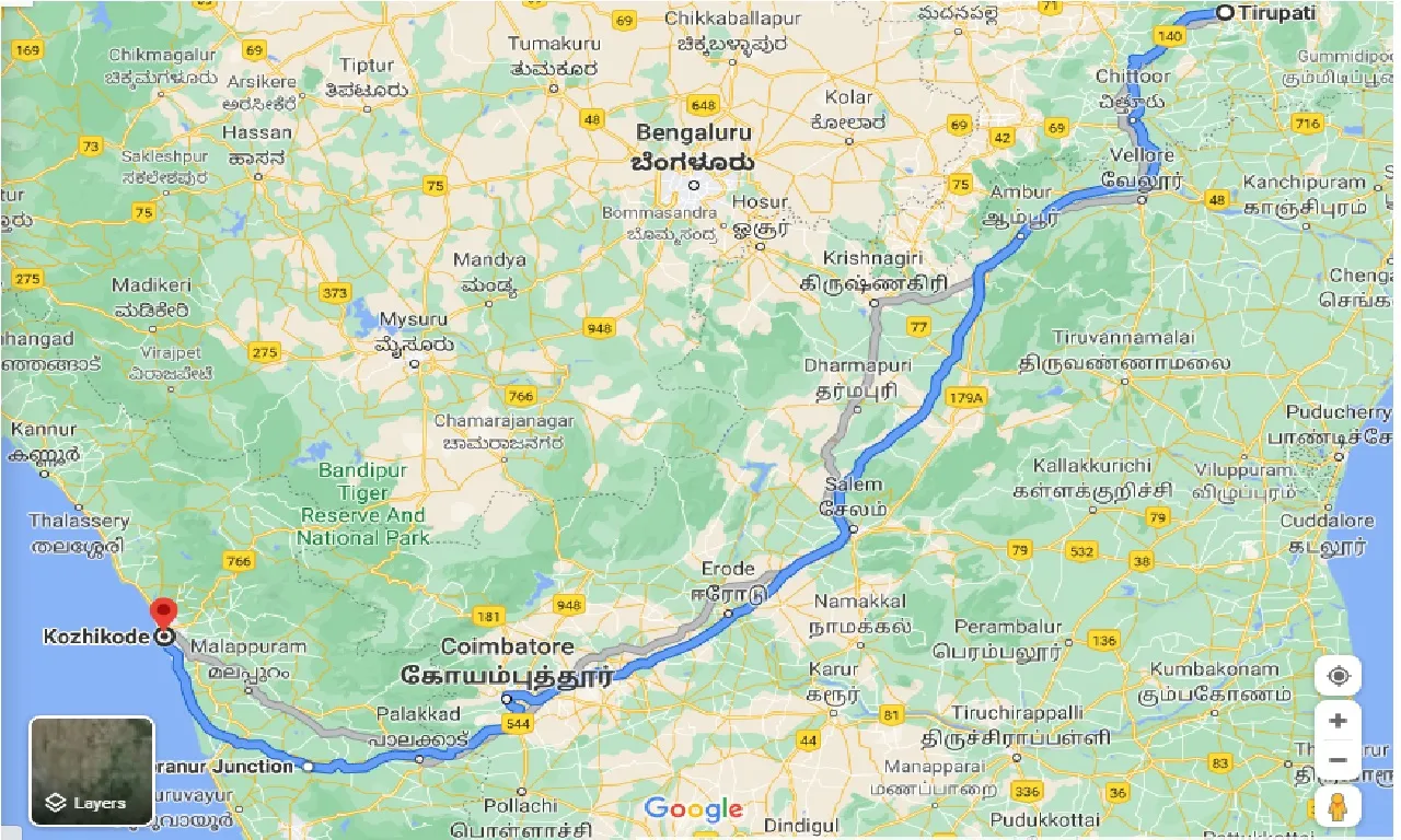 tirupati-to-kozhikode-one-way