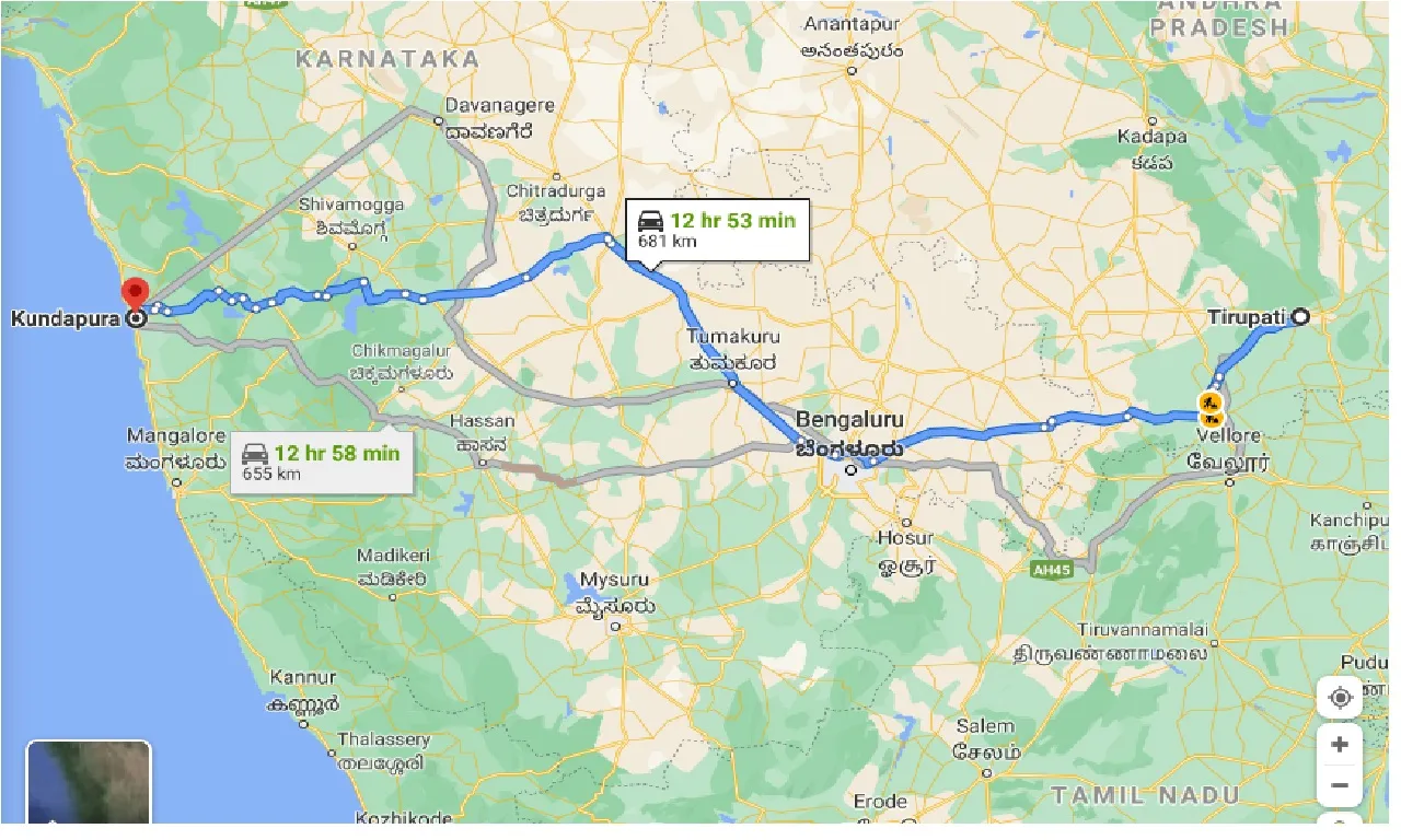 tirupati-to-kundapura-one-way