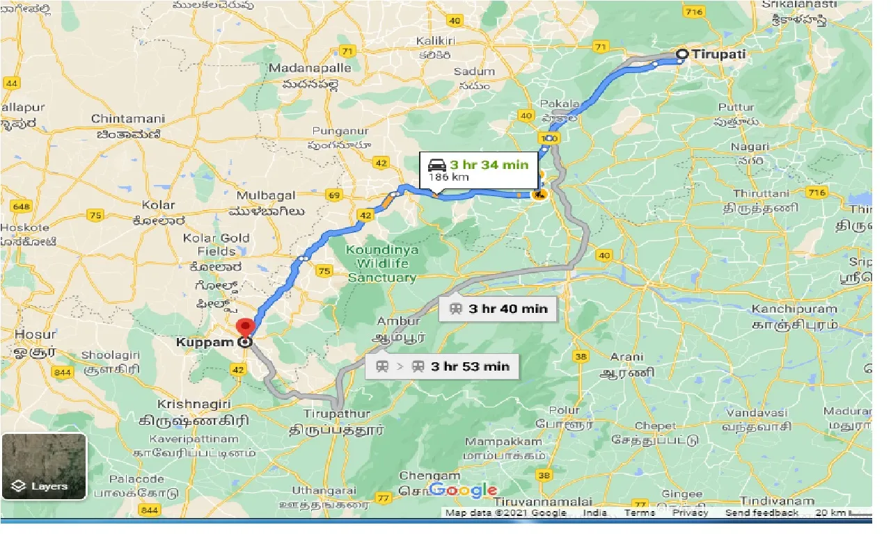 tirupati-to-kuppam-one-way