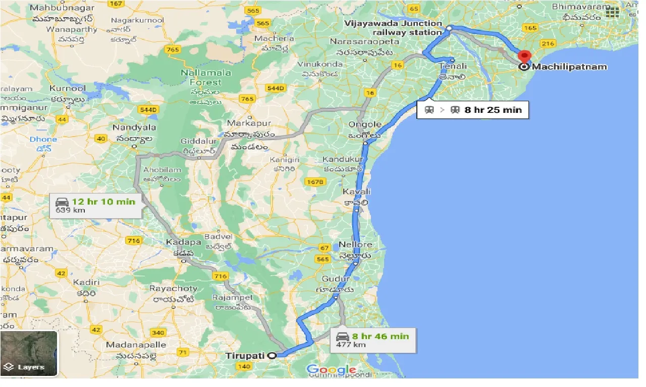 tirupati-to-machilipatnam-one-way