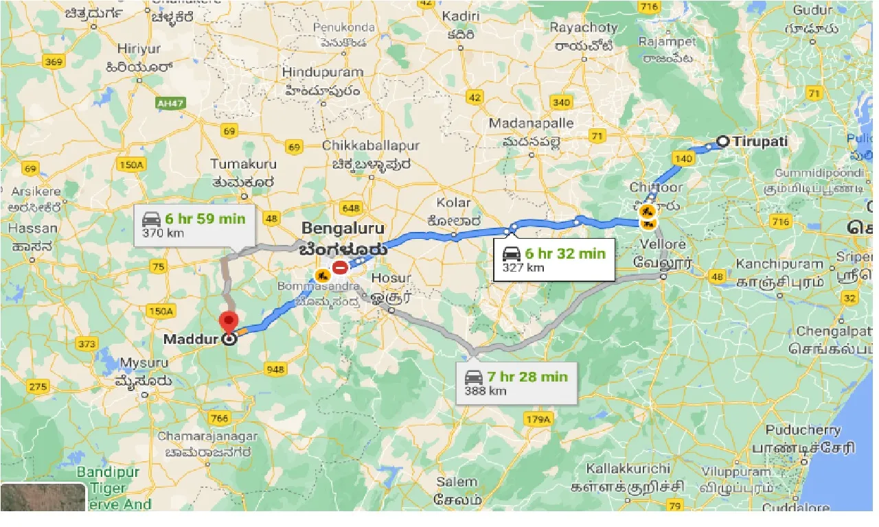 tirupati-to-maddur-one-way