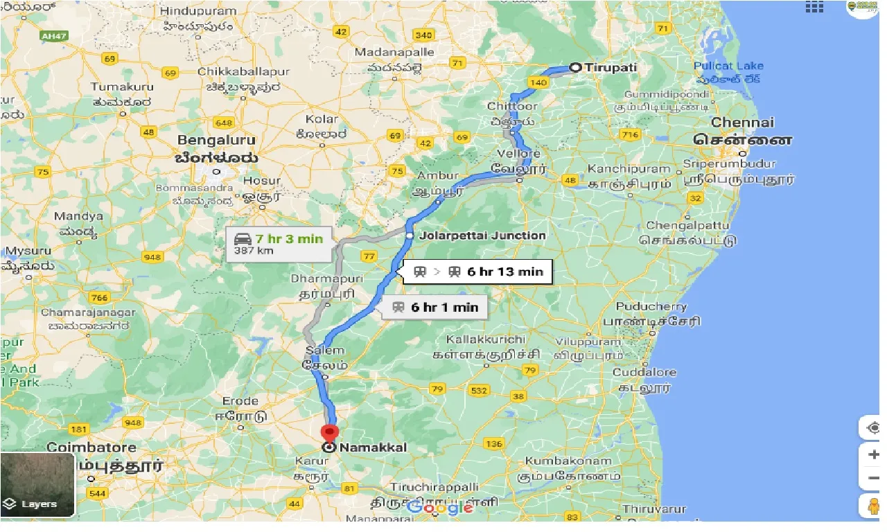 tirupati-to-namakkal-taxi