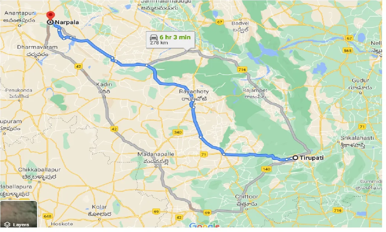tirupati-to-narpala-one-way