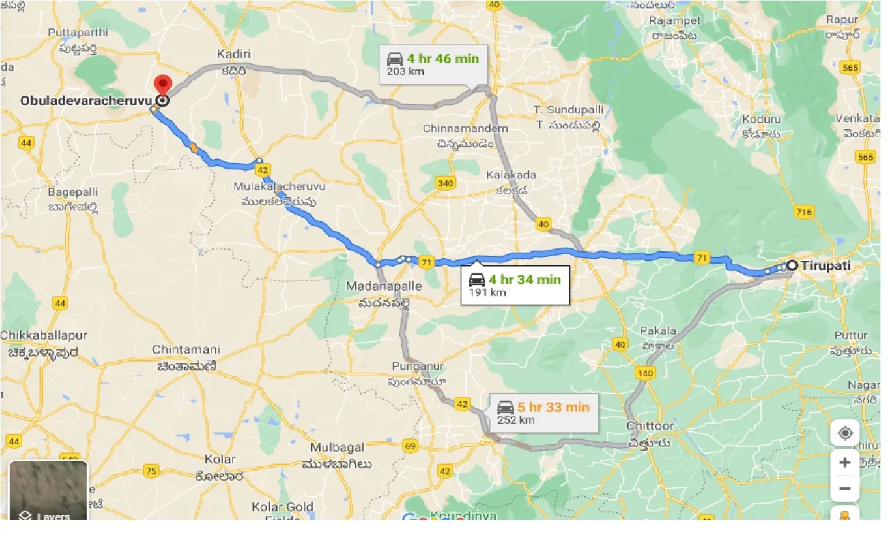 tirupati-to-obuladevaracheruvu-taxi