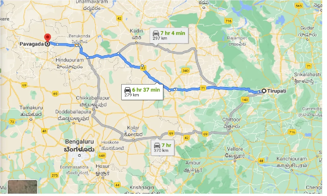 tirupati-to-pavagada-taxi