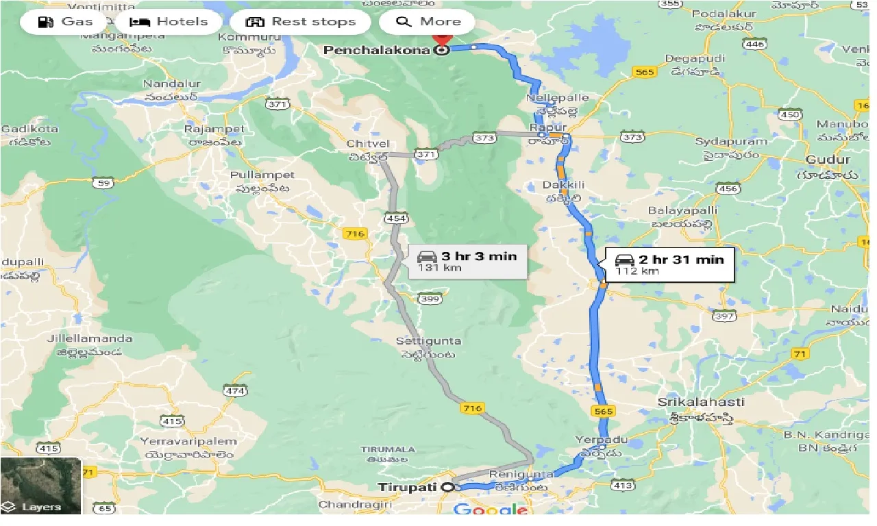 tirupati-to-penchalakona-one-way