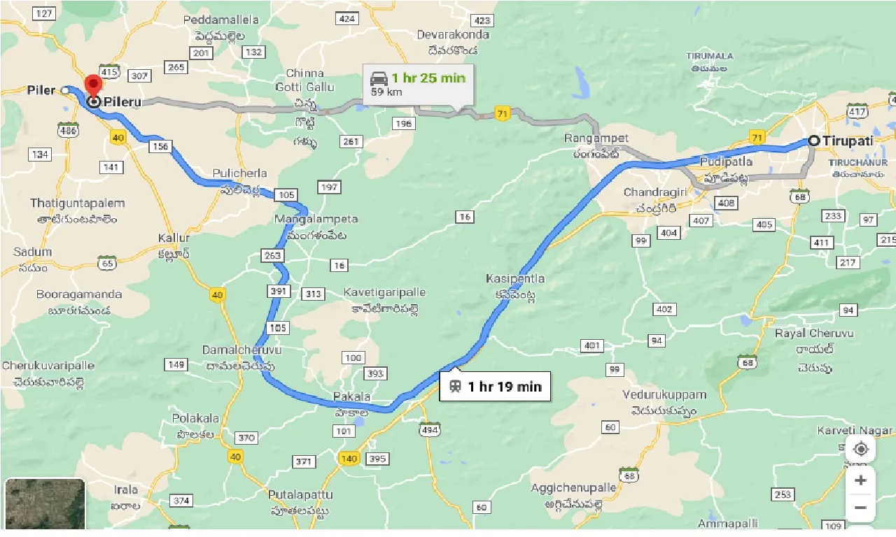 tirupati-to-pileru-one-way