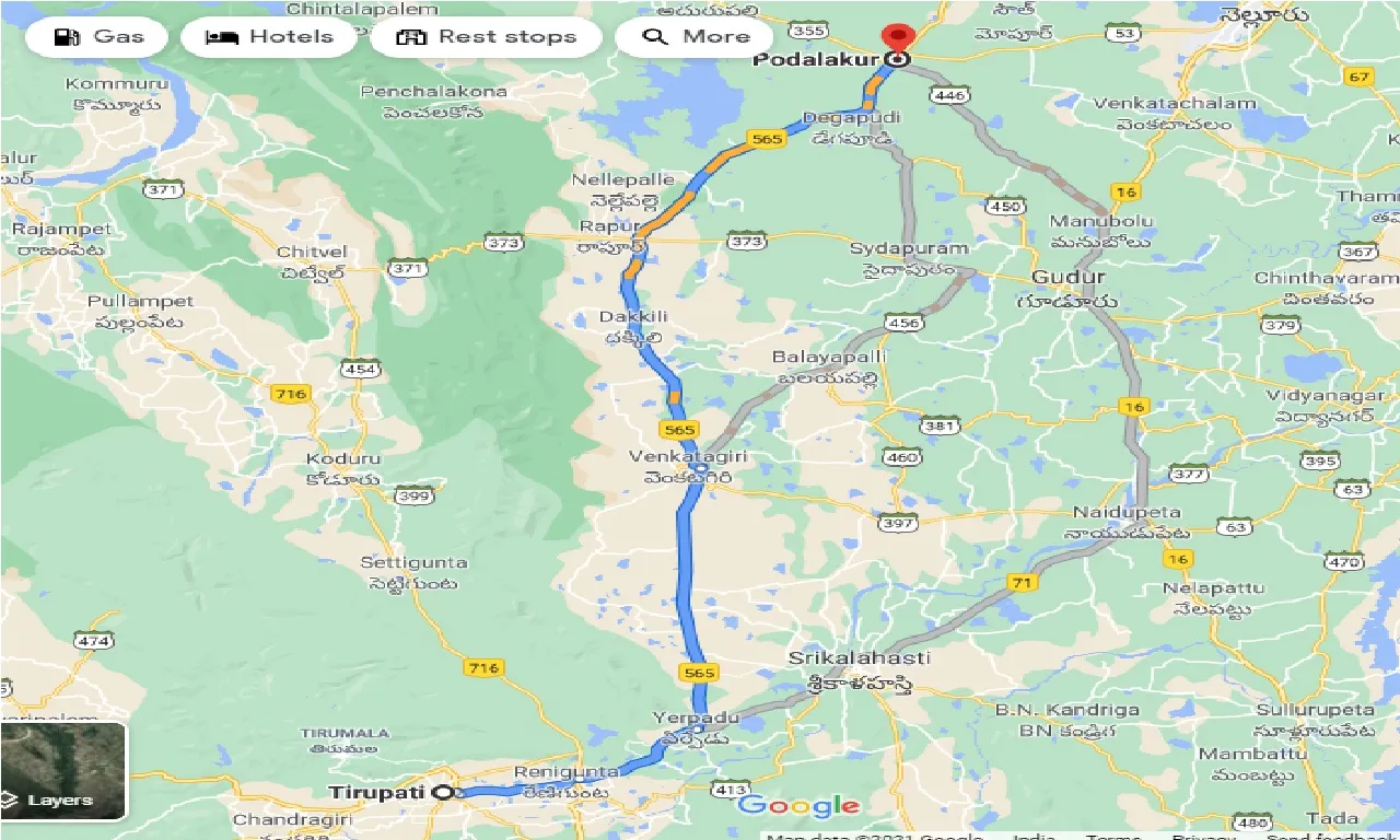 tirupati-to-podalakur-one-way
